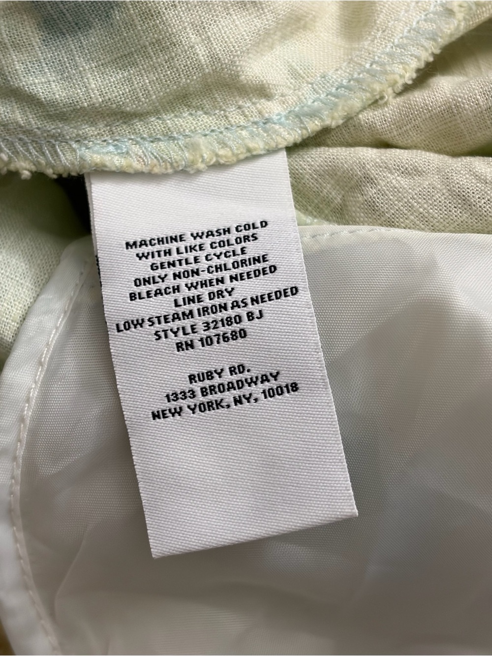 Ruby Rd. Pastel Floral Rayon-Linen Blend Dress - Picture 4 of 4